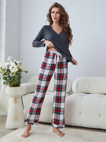 Load image into Gallery viewer, Hailey Plaid Lounge Set
