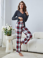 Load image into Gallery viewer, Hailey Plaid Lounge Set
