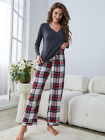 Load image into Gallery viewer, Hailey Plaid Lounge Set
